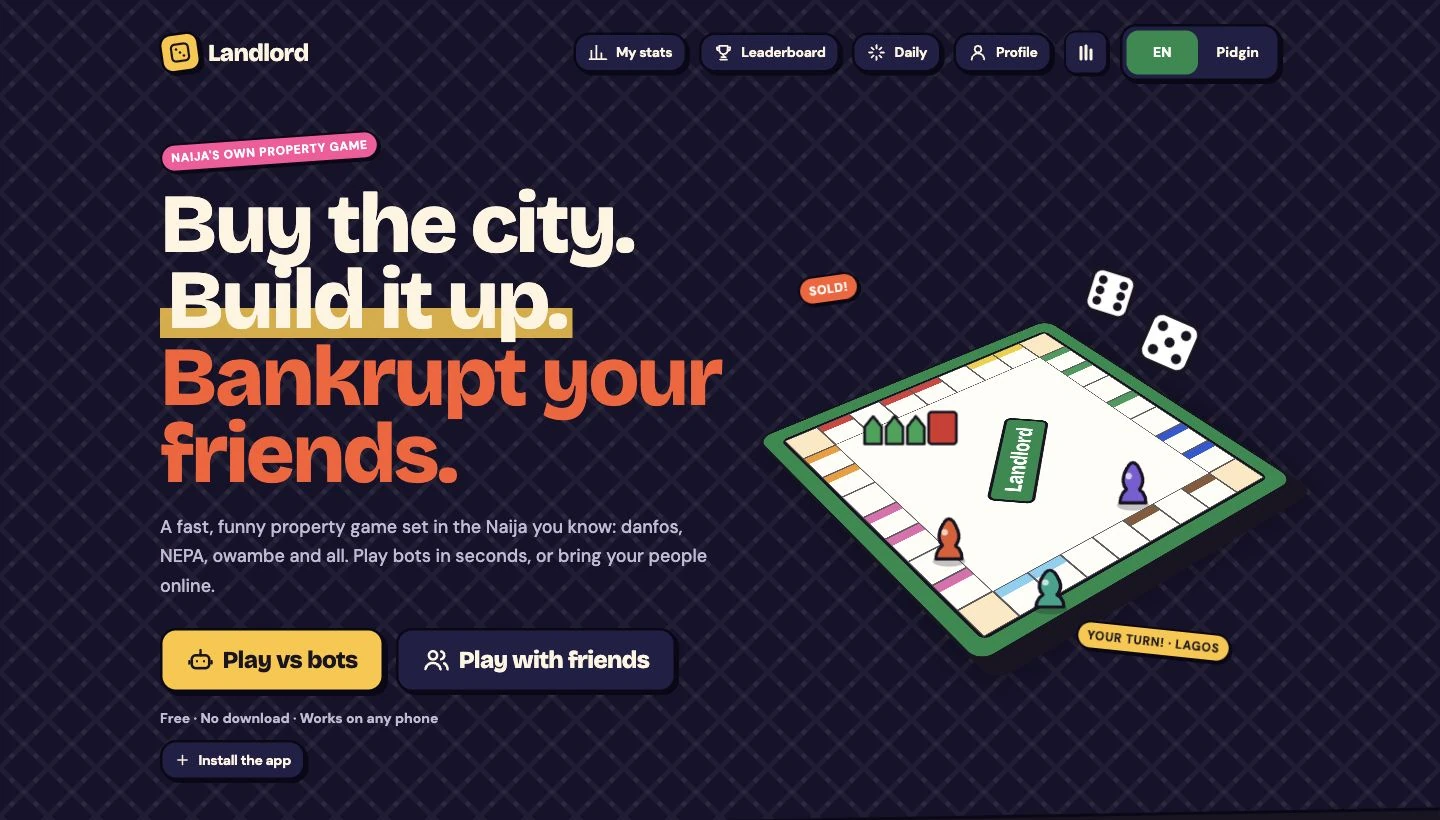 Landlord: Buy the city. Build it up. Bankrupt your friends.